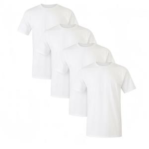 Alfani Men’s 4-Pack Cotton Slim Fit TAGLESS Shirts T Shirt White Large NWOT
